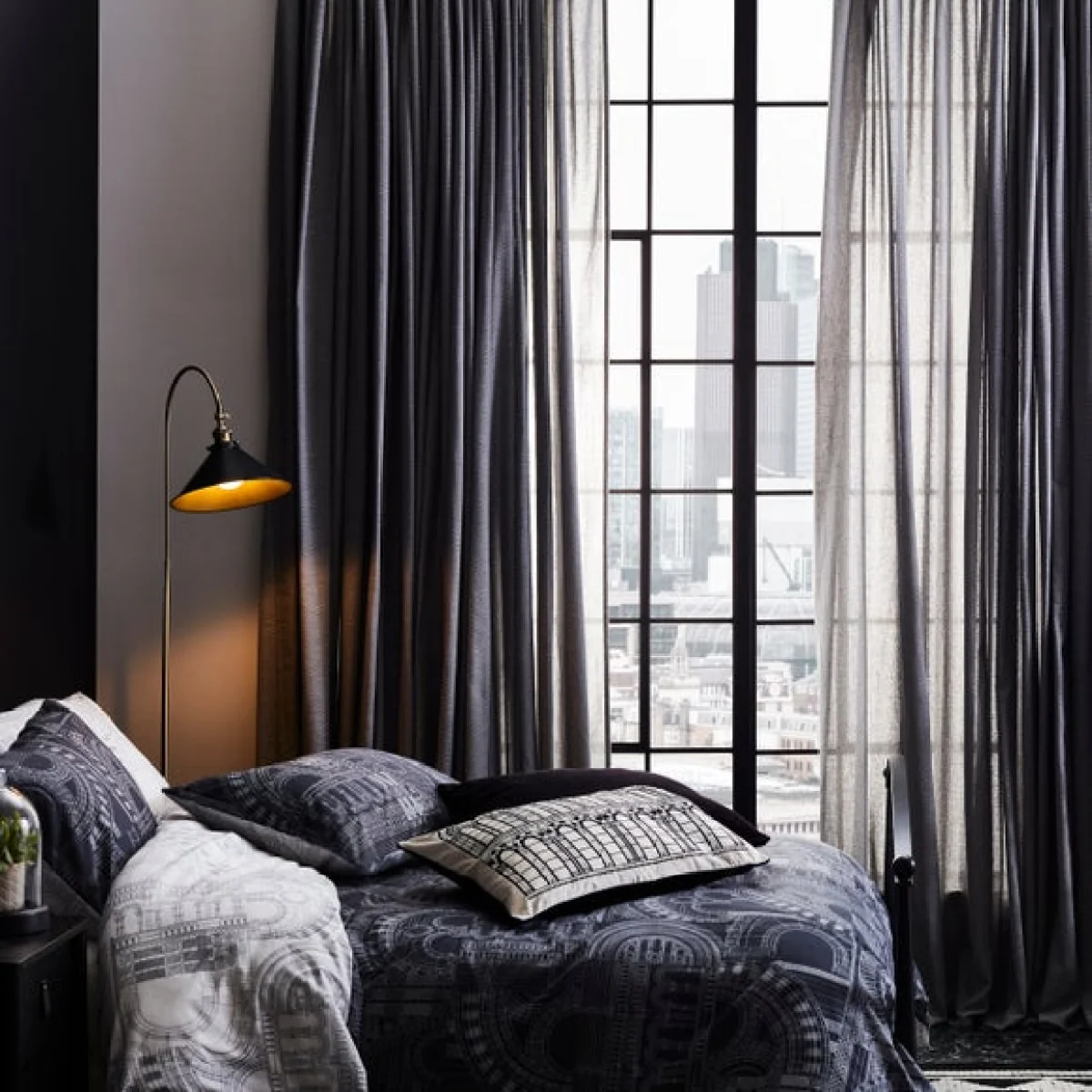 Waterhouse Charcoal Duvet Cover and Pillowcase Set Charcoal – image 3