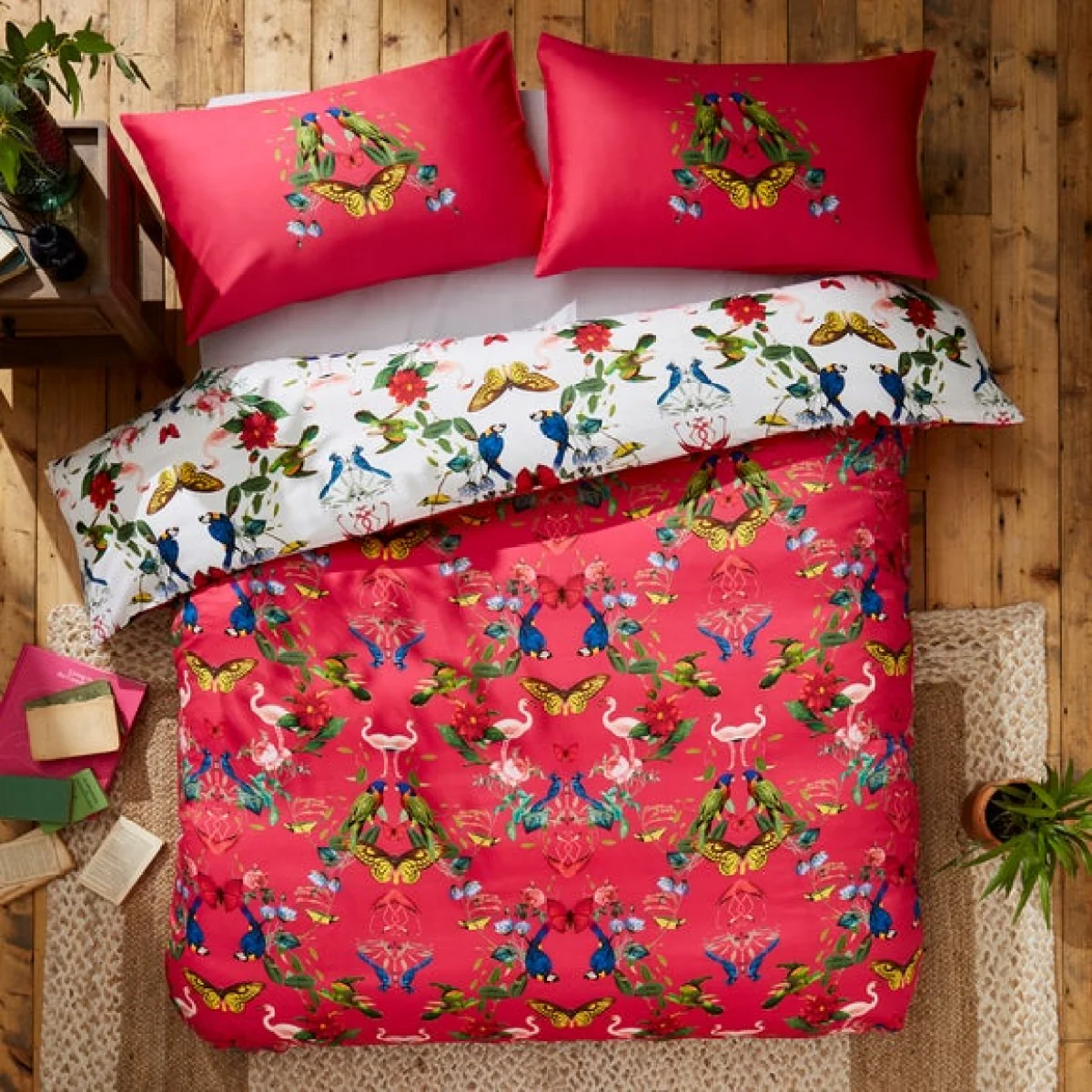 Tropical Kaleidoscope Duvet Cover & Pillowcase Set Yellow – image 2