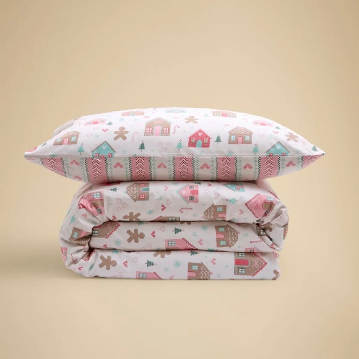 Gingerbread Duvet Cover and Pillowcase Set – image 7