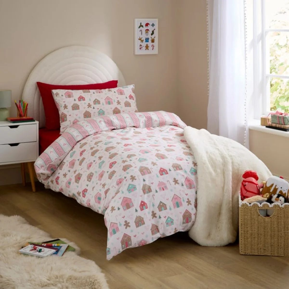 Gingerbread Duvet Cover and Pillowcase Set – image 1