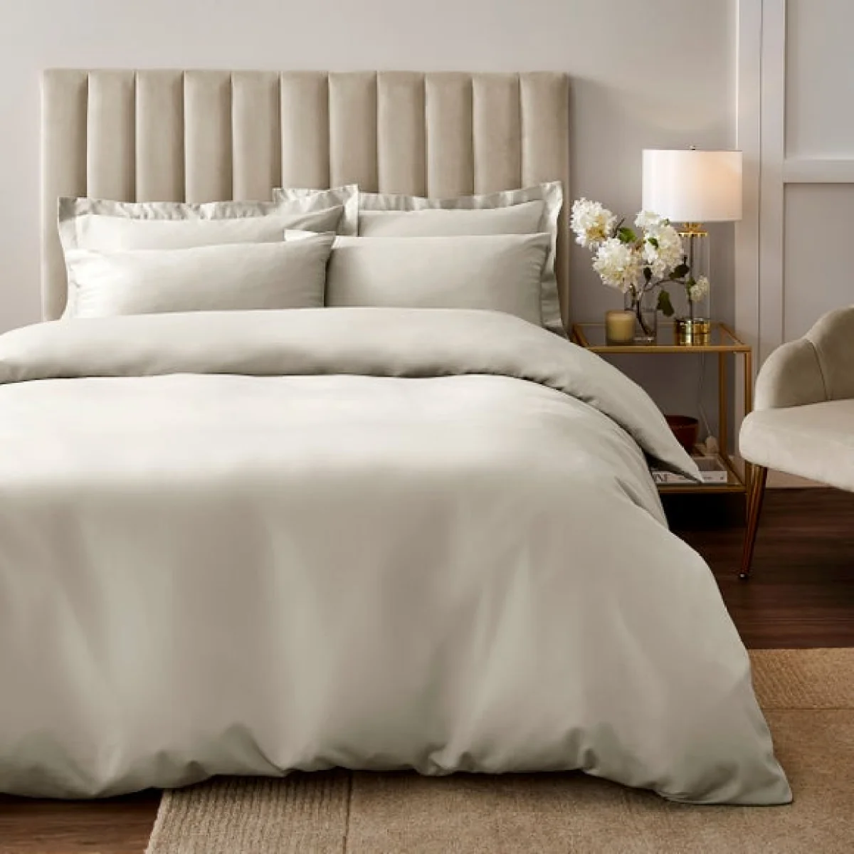 Soft & Silky Duvet Cover and Pillowcase Set Natural – image 1