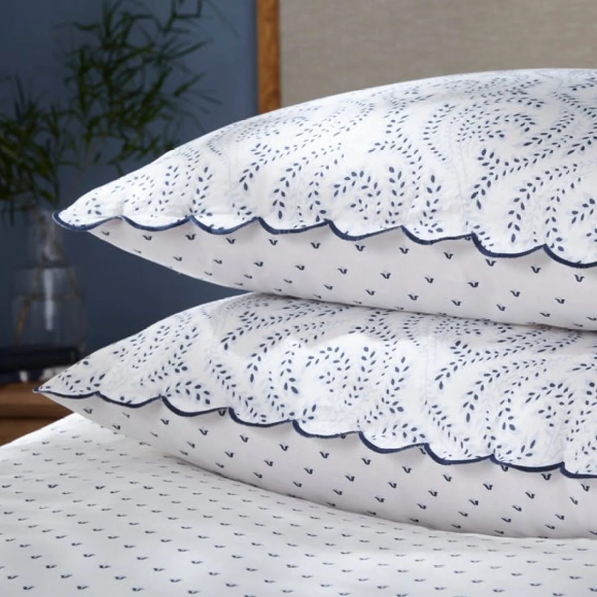 Dorma Eventide 100% Cotton Duvet Cover & Pillowcase Set Blue – image 4