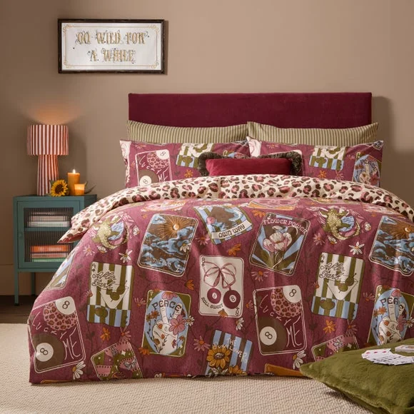 Furn. Wildcard Polycotton Duvet Cover & Pillowcase Set – image 1