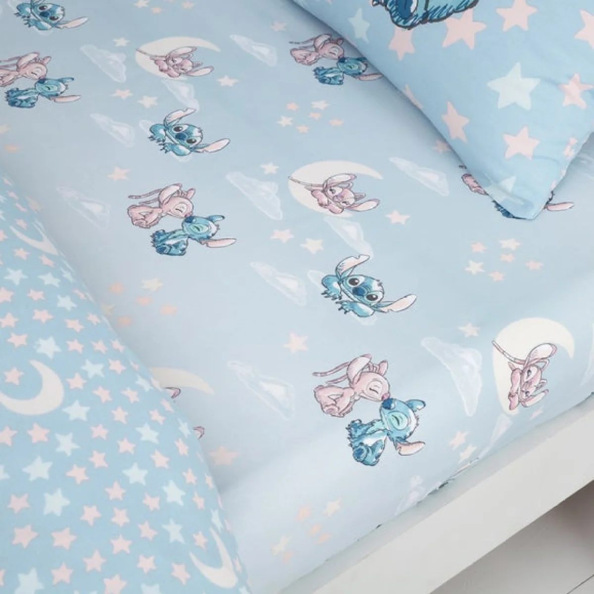Stitch Duvet Cover and Pillowcase Set Grey – image 9