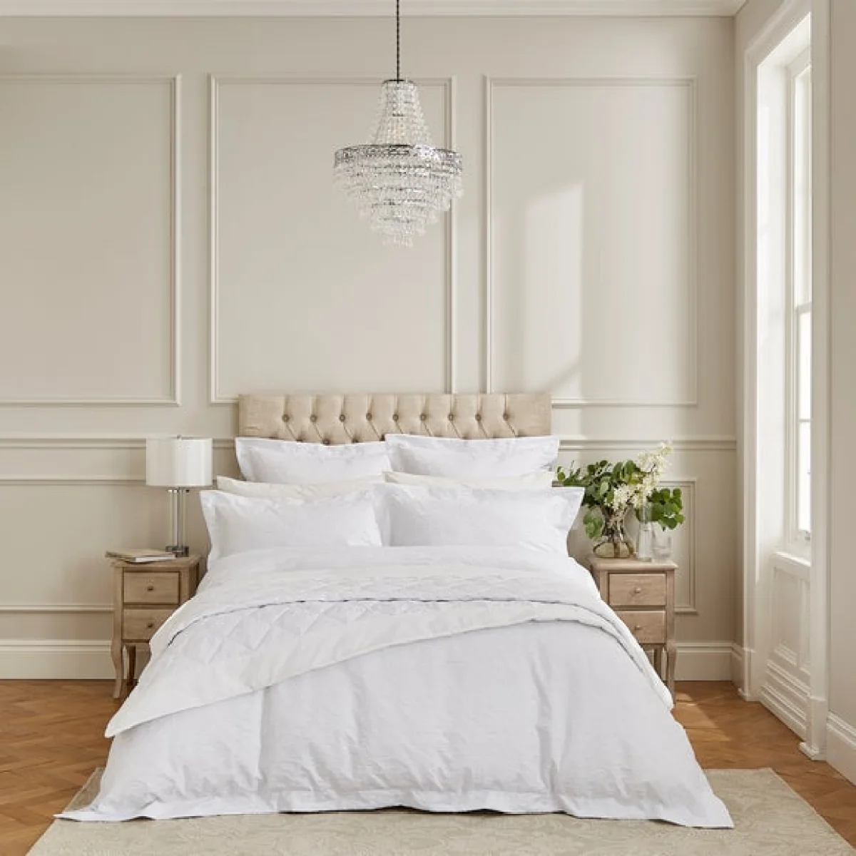 Dorma Winchester White Duvet Cover & Pillowcase Set White – image 6