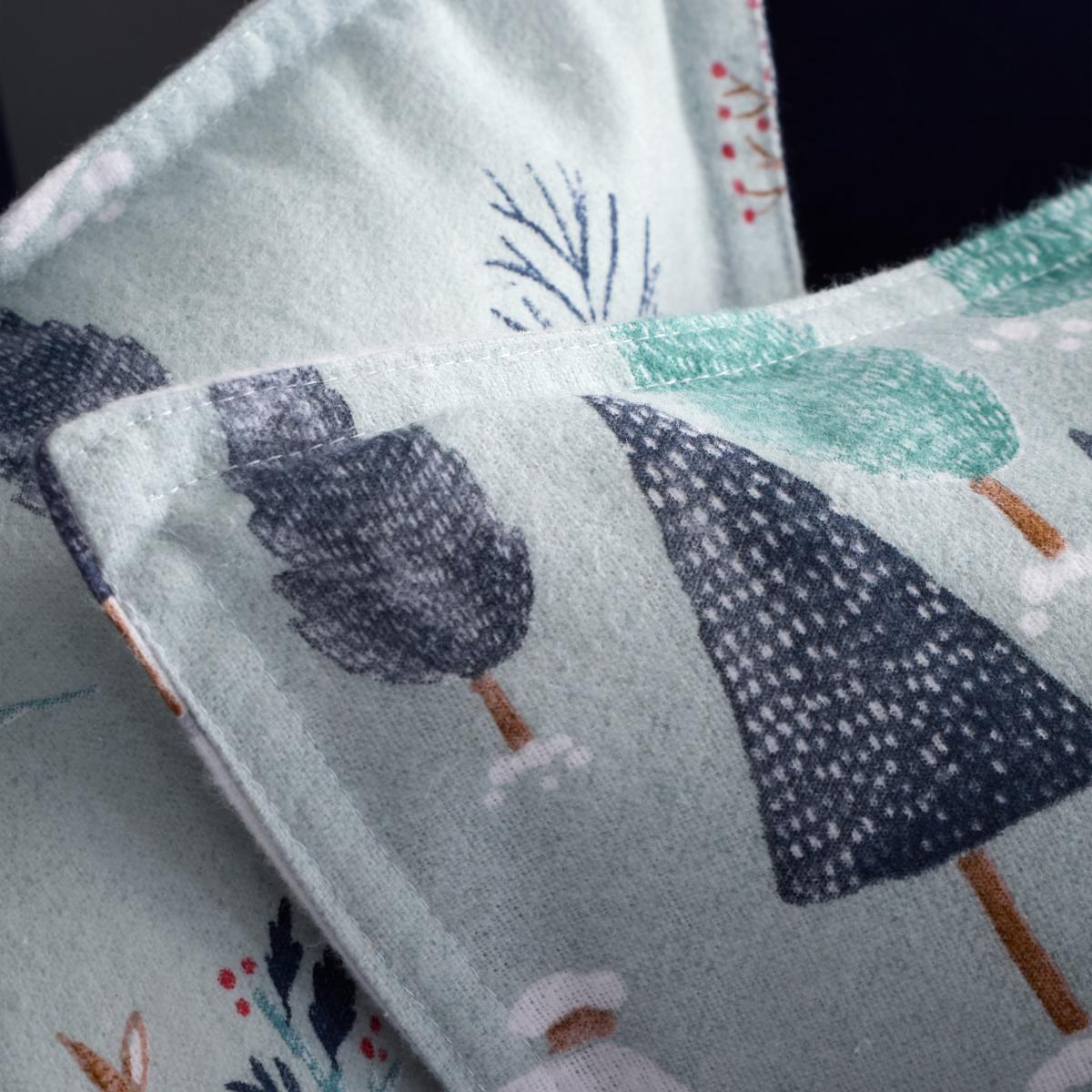 Bianca Brushed Cotton Winter Scene Duvet Cover and Pillowcase Set – image 4