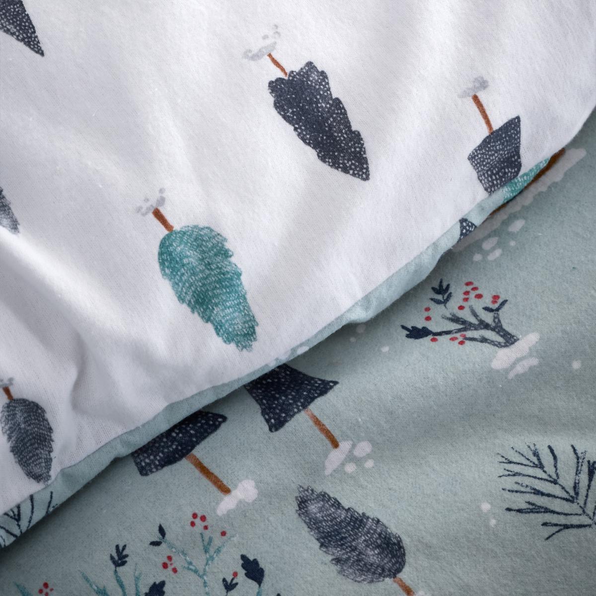 Bianca Brushed Cotton Winter Scene Duvet Cover and Pillowcase Set – image 5