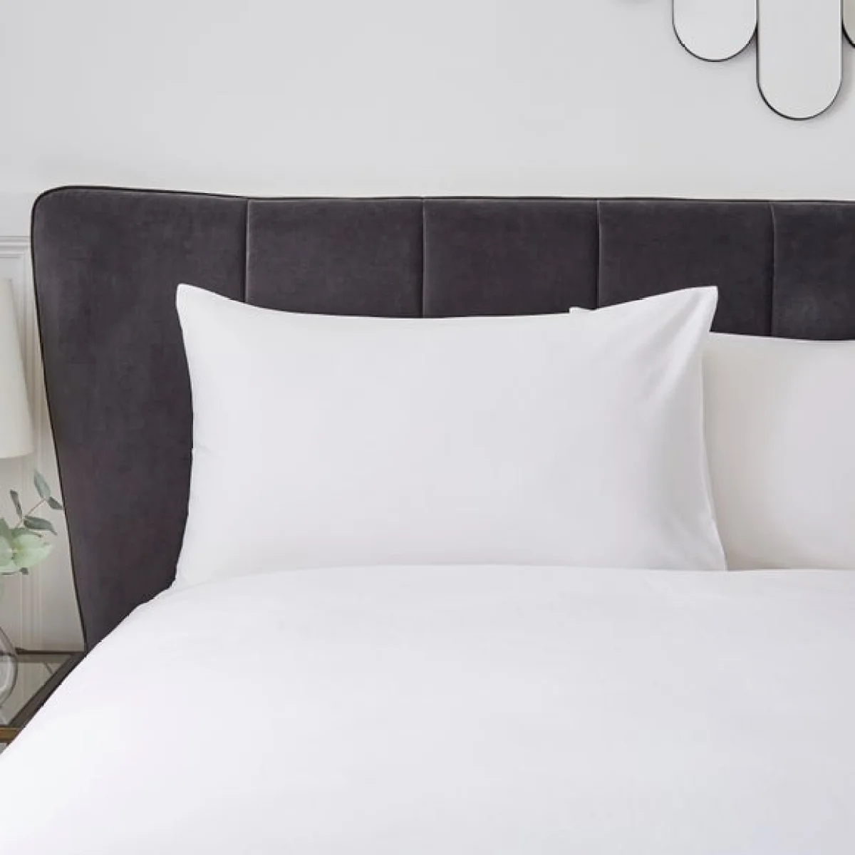 Hotel Cotton Sateen 400 Thread Count Duvet Cover Set White – image 3