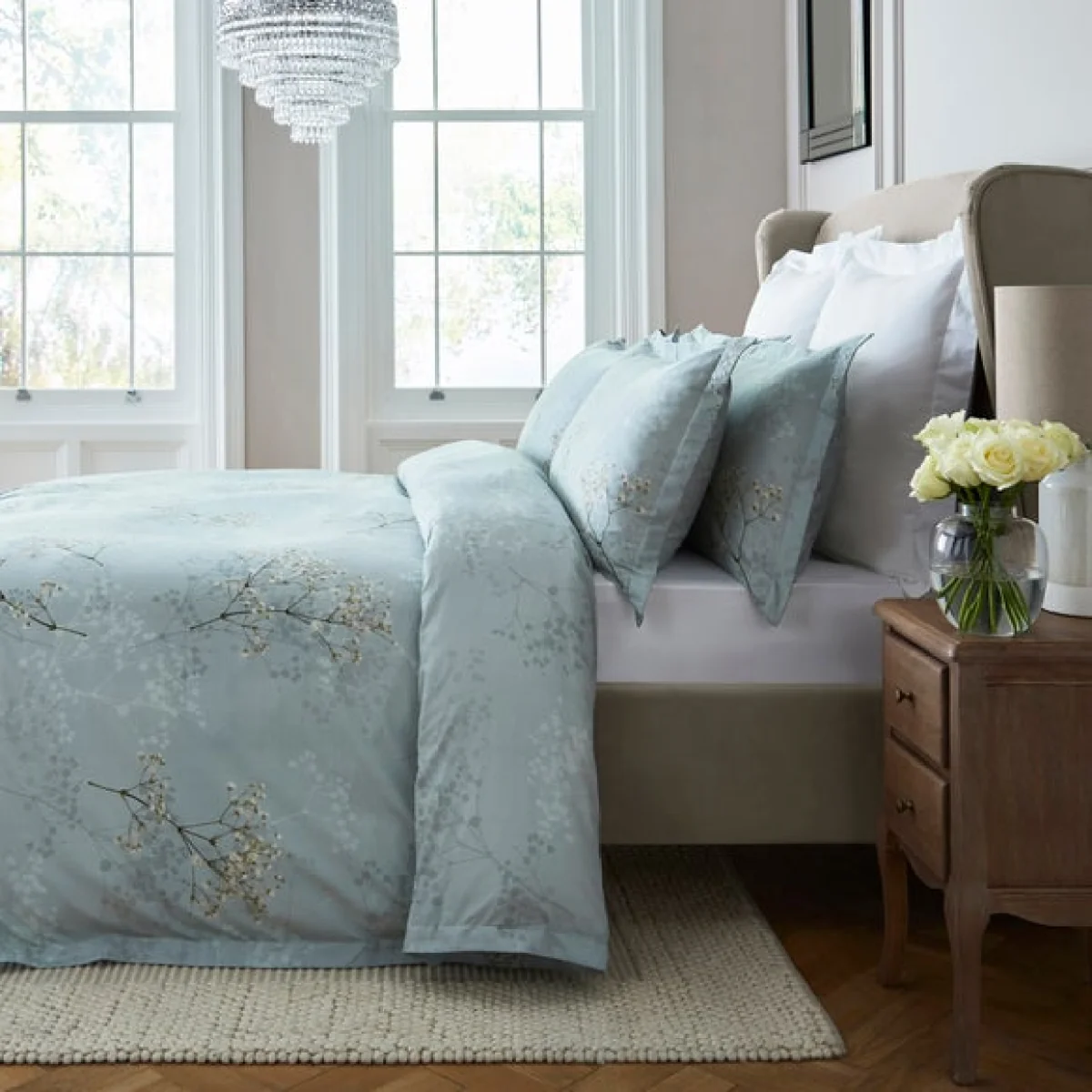 Dorma Gypsophilia Mineral Duvet Cover and Pillowcase Set Mineral – image 4