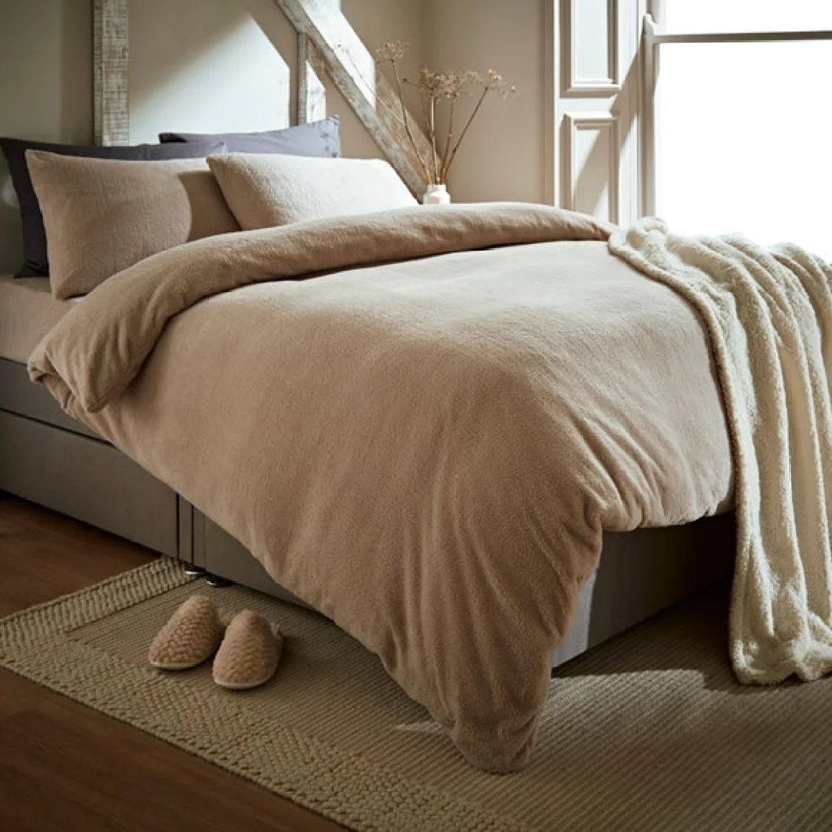 Teddy Duvet Cover and Pillowcase Set Sage (Green) – image 5