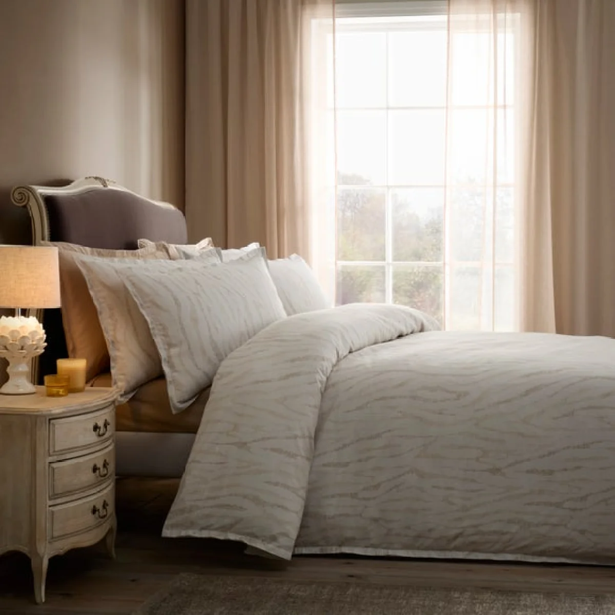 Dorma Whitworth 100% Cotton Jacquard Duvet Cover & Pillowcase Set – image 3
