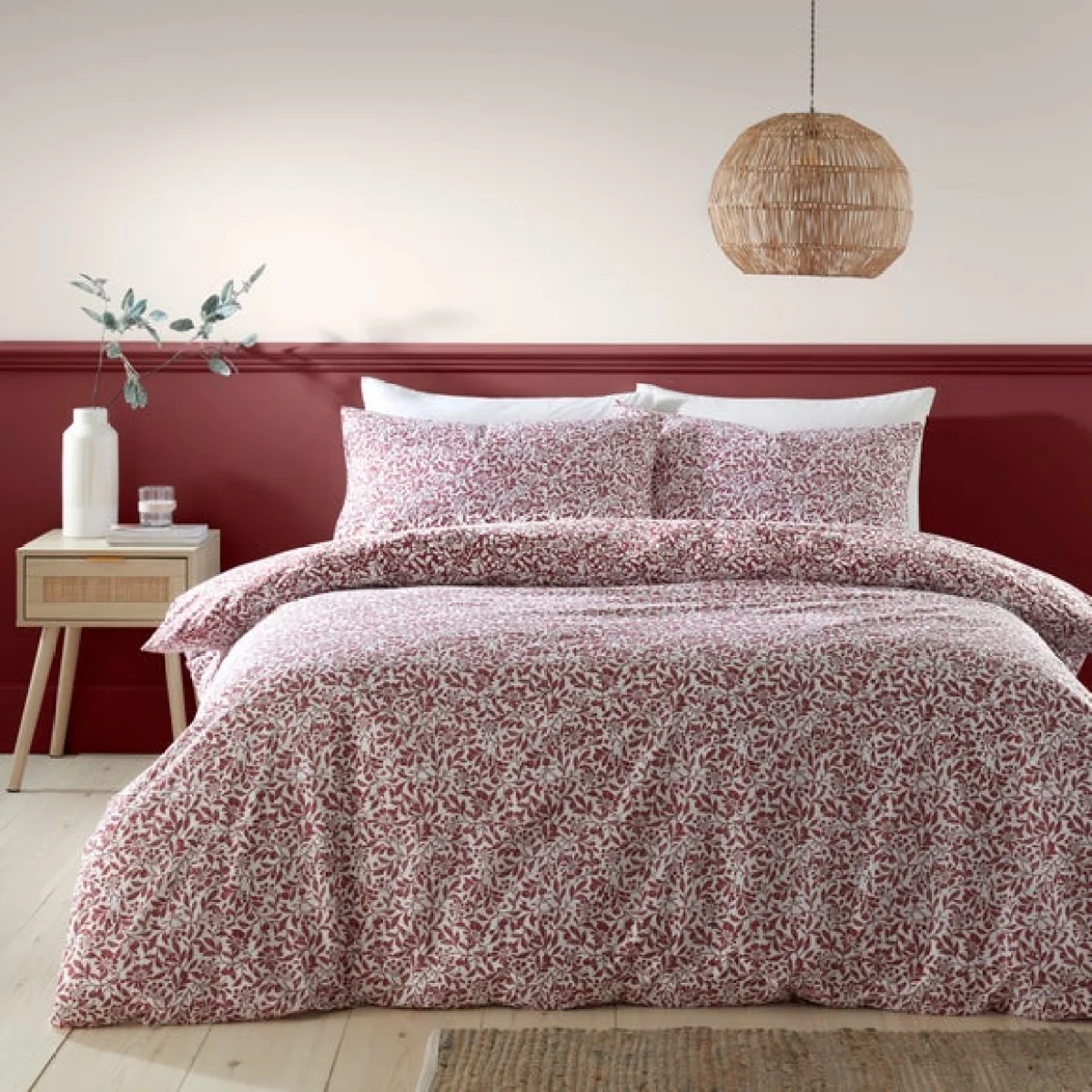 Chartwell Aubergine Duvet Cover and Pillowcase Set Aubergine (Purple) – image 3