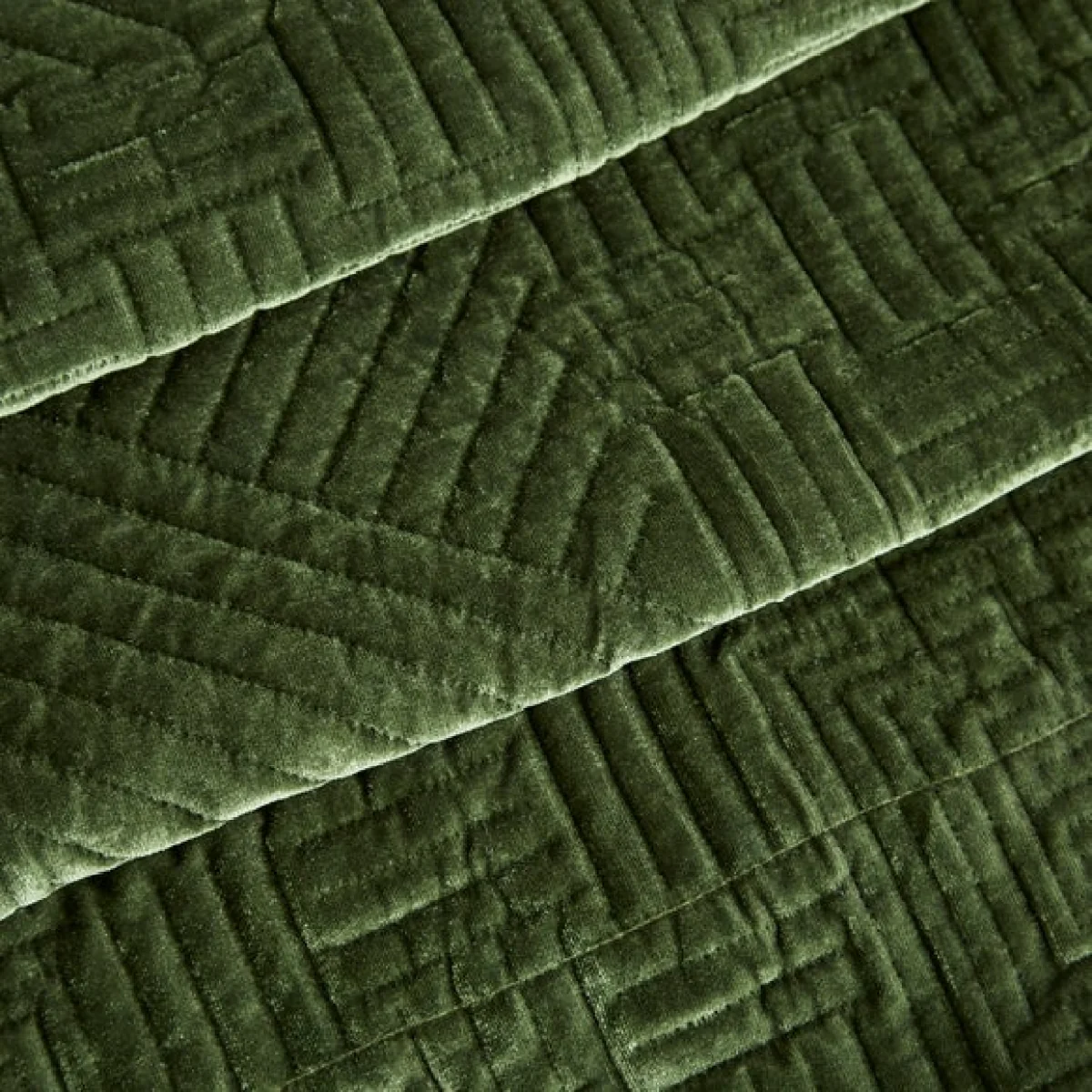 Haisley Geometric Olive Duvet Cover and Pillowcase Set Olive (Green) – image 3