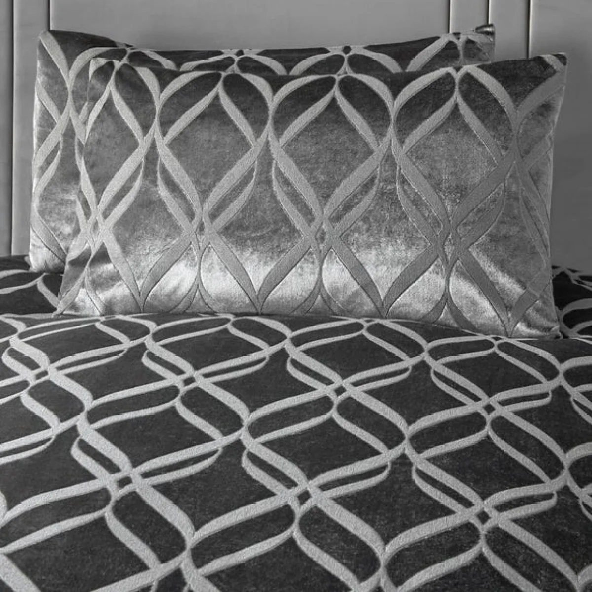 Belfort Duvet Cover and Pillowcase Set Slate Grey Slate (Grey) – image 3