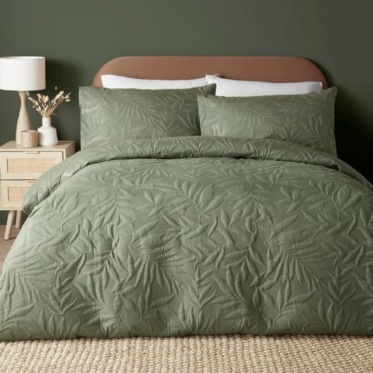 Luana Duvet Cover and Pillowcase Set Blue Seafoam (Blue) – image 2