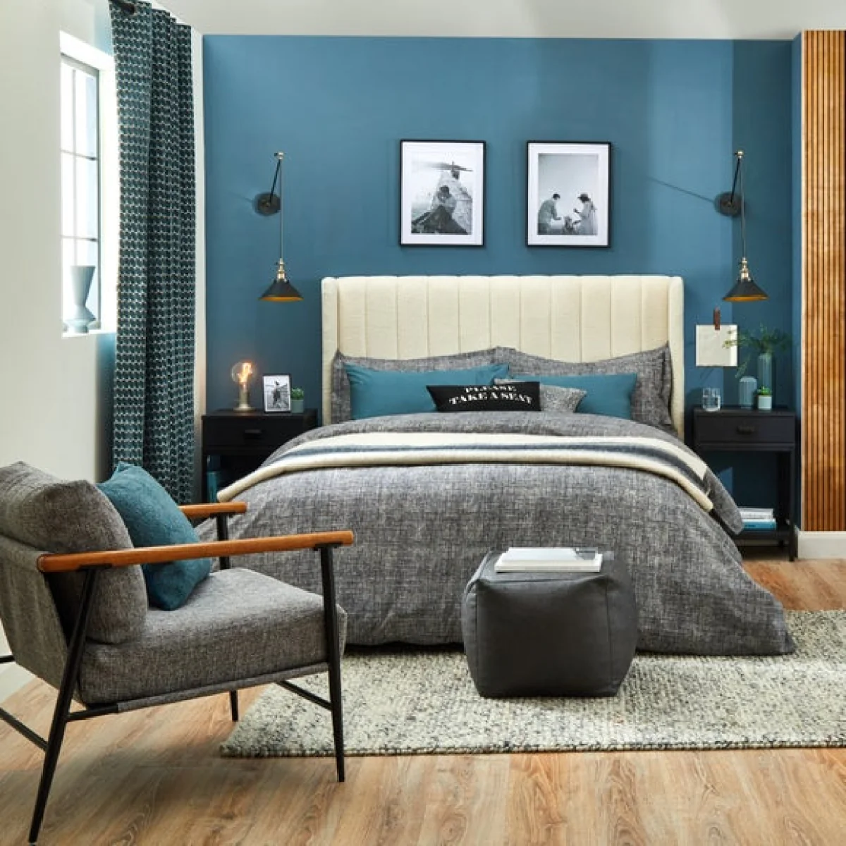 Grayson Charcoal Duvet Cover and Pillowcase Set Charcoal – image 5