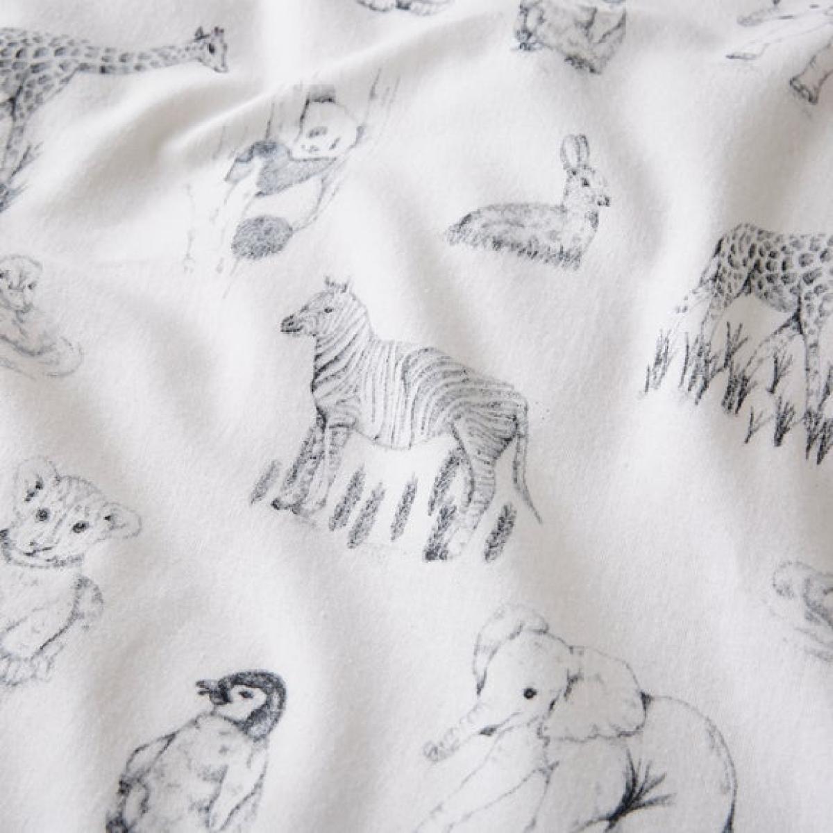 Sketched Animals Brushed Cotton Quilt Cover and Pillowcase Set – image 6