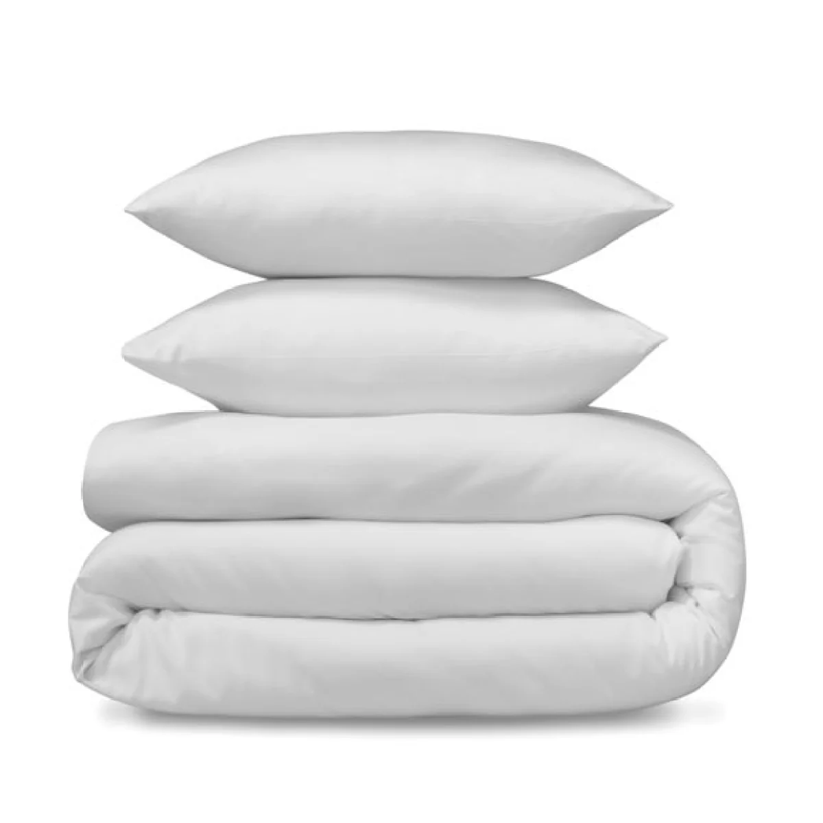 Super Soft Plain White Duvet Cover and Pillowcase Set White – image 4