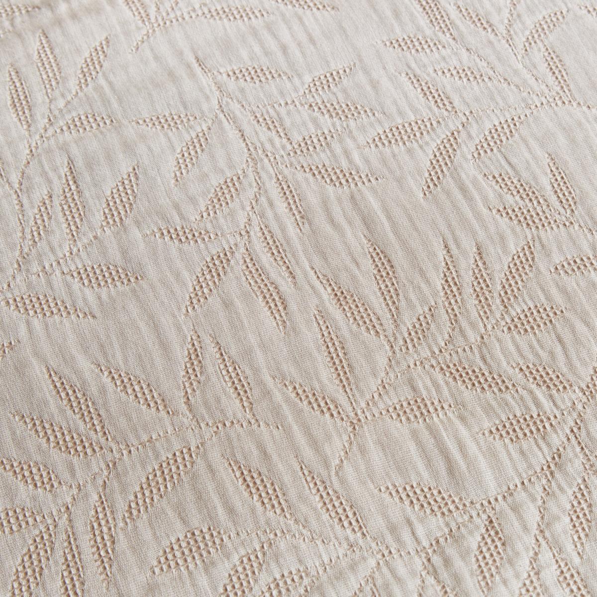 Kingham Leaves Cream Duvet Cover and Pillowcase Set Cream – image 3