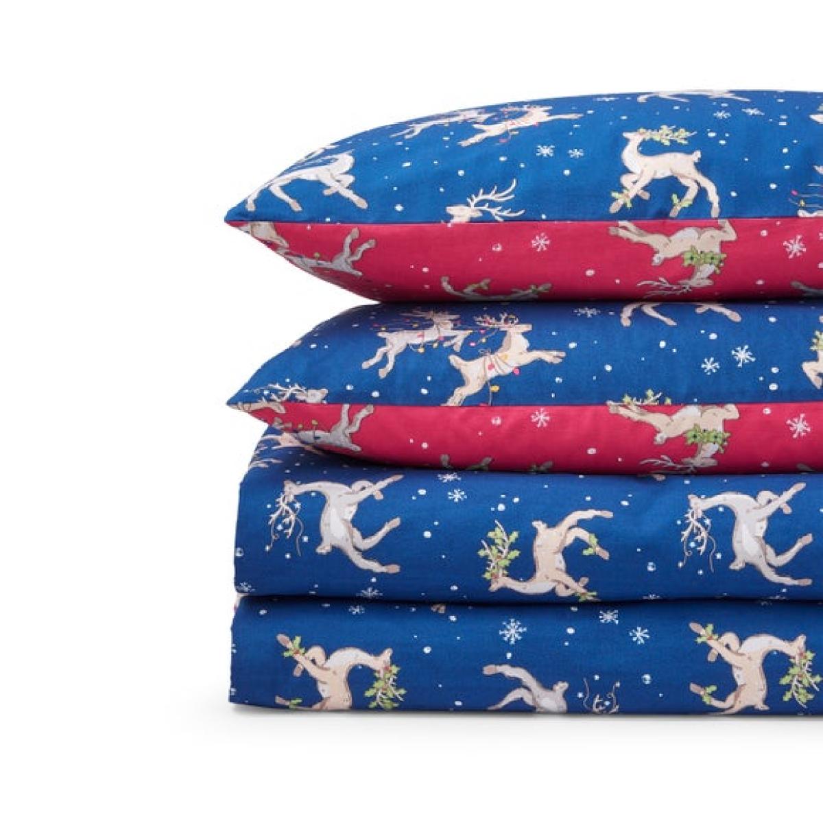 Their Nibs Christmas Reindeer 100% Cotton Duvet Cover & Pillowcase Set – image 6