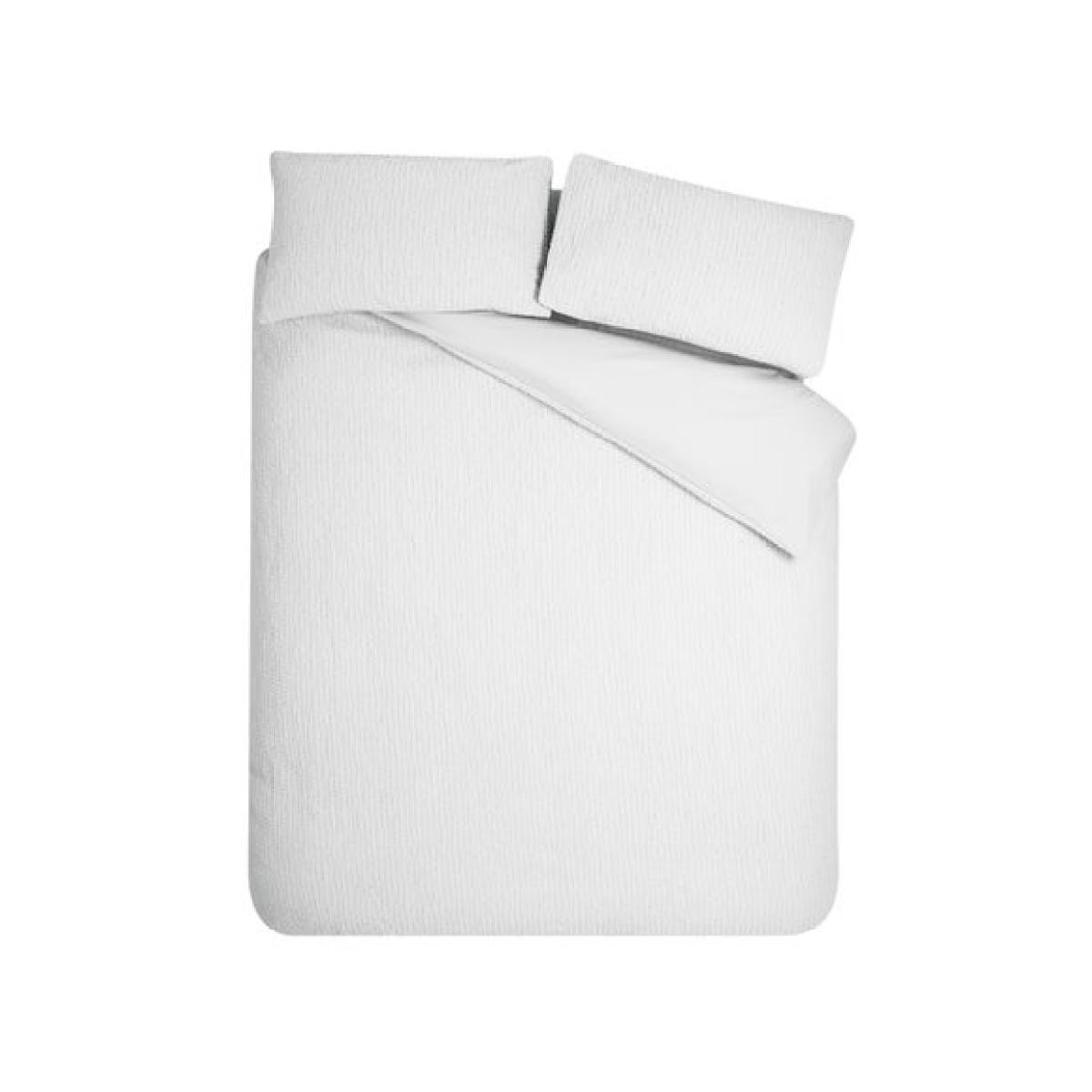 Catherine Lansfield Crinkle Seersucker Duvet Cover & Pillowcase Set – image 5