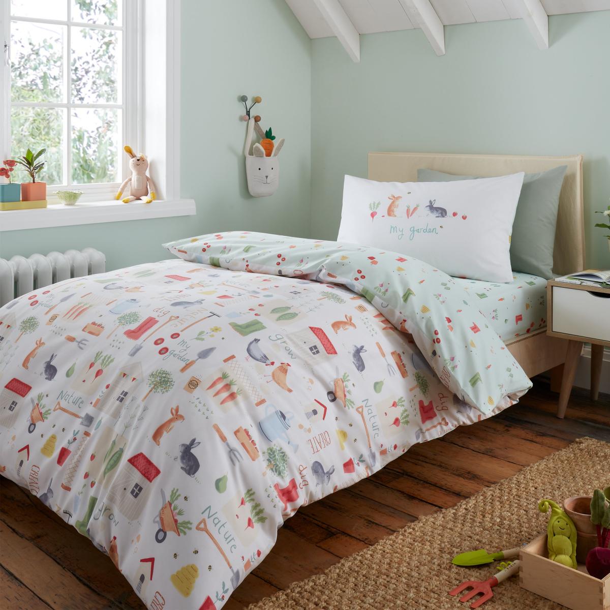 Catherine Lansfield My Allotment Polycotton Duvet Cover & Pillowcase Set – image 2