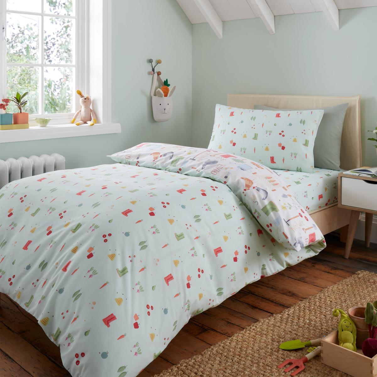 Catherine Lansfield My Allotment Polycotton Duvet Cover & Pillowcase Set – image 3