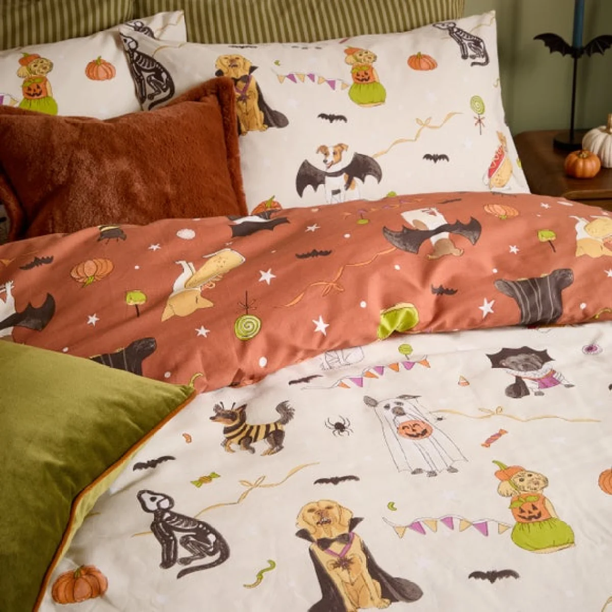 furn. Howloween Polycotton Duvet Cover & Pillowcase Set – image 3