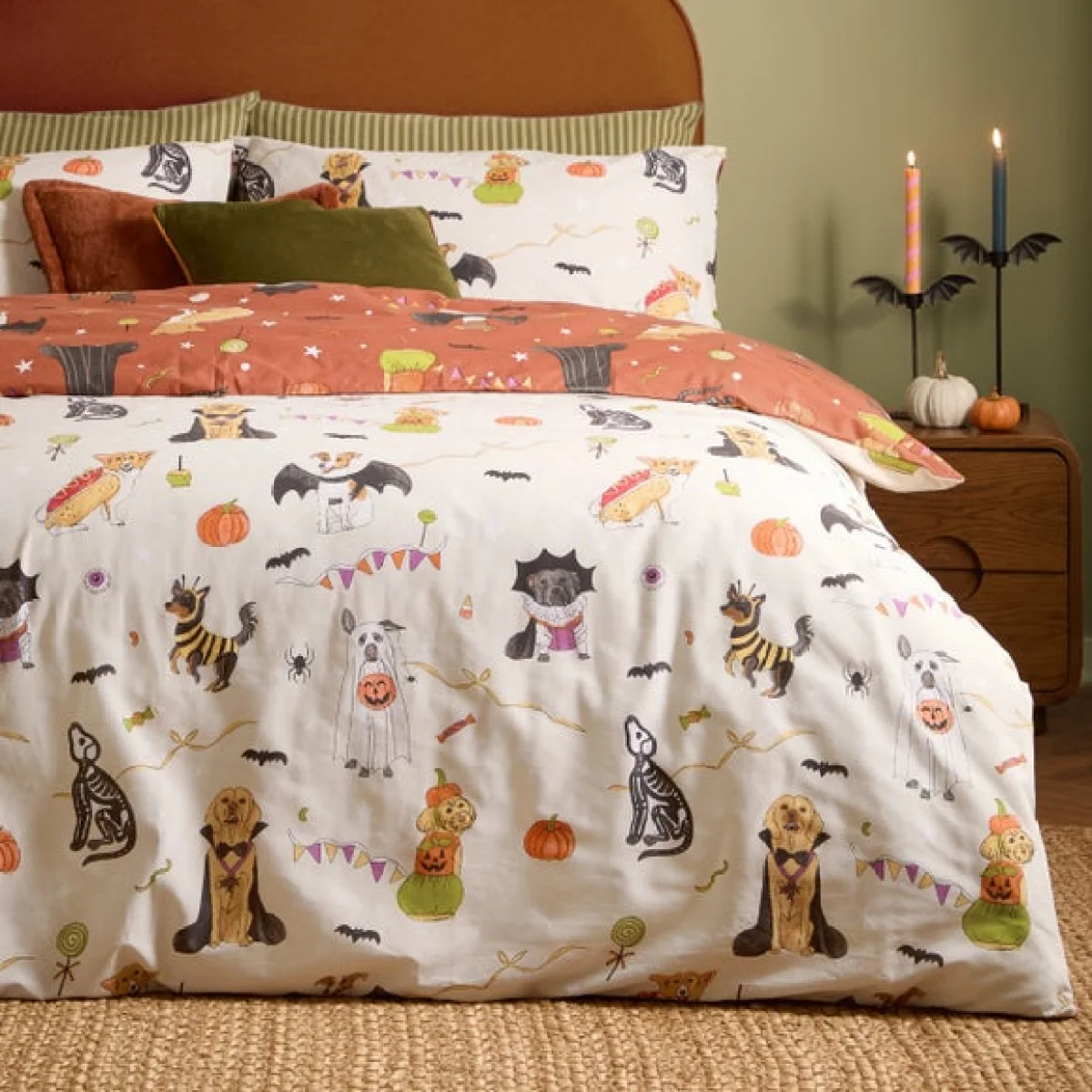 furn. Howloween Polycotton Duvet Cover & Pillowcase Set – image 4