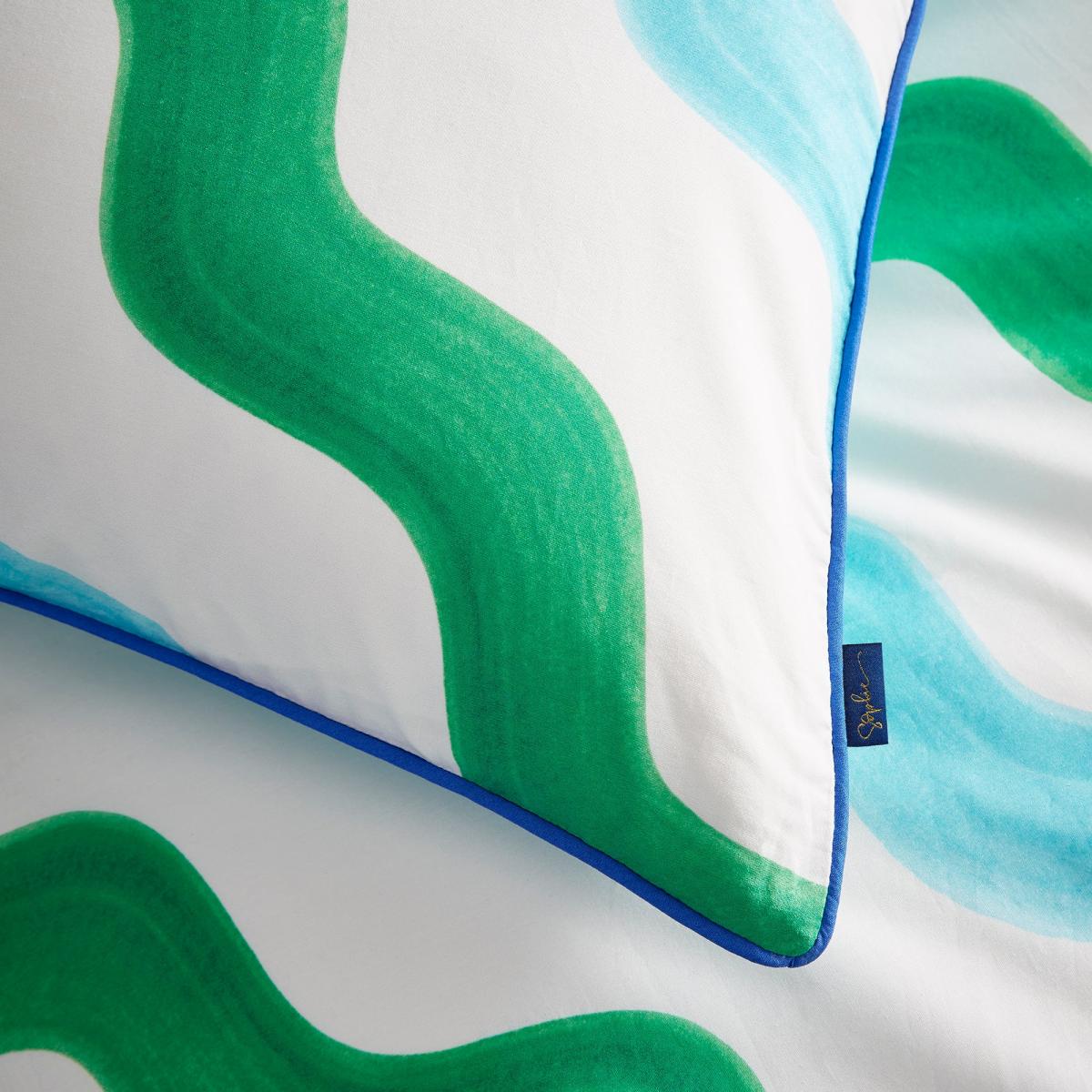 Sophie Robinson Hazy Wave 100% Cotton Duvet Cover & Pillowcase Set – image 4