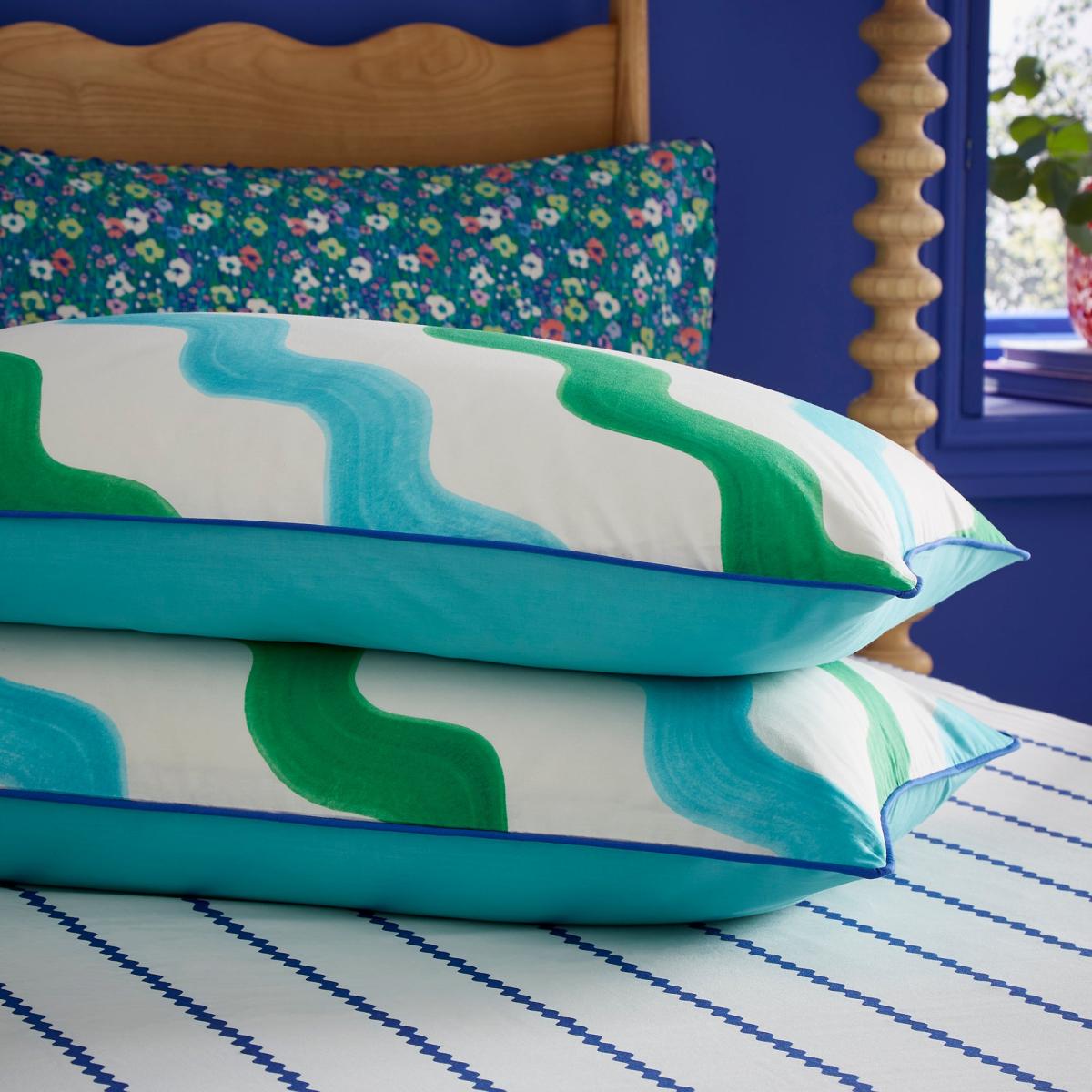 Sophie Robinson Hazy Wave 100% Cotton Duvet Cover & Pillowcase Set – image 5