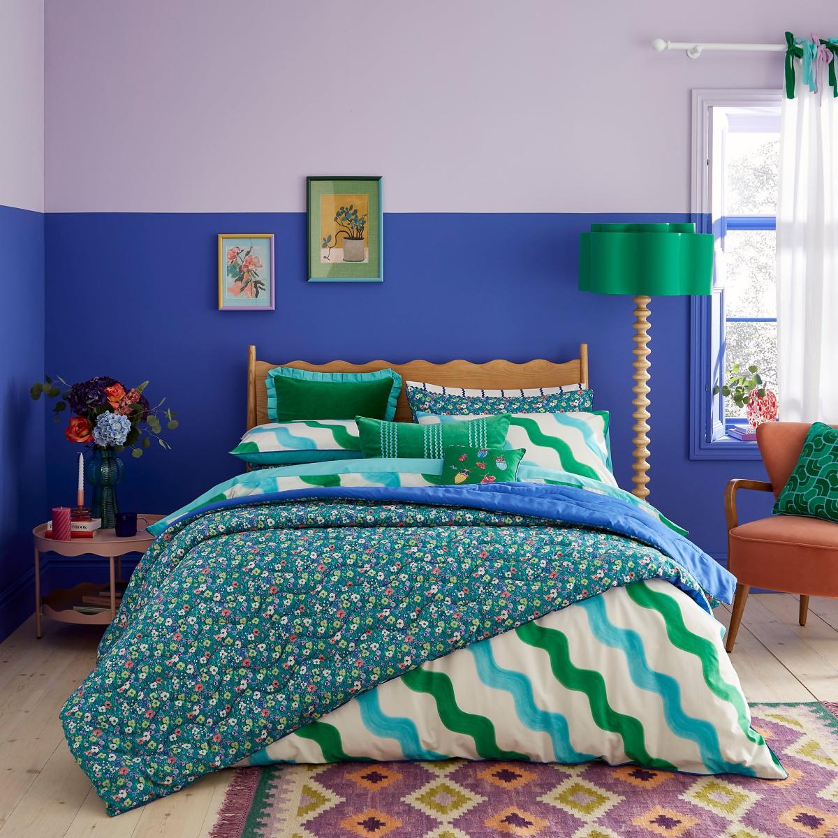 Sophie Robinson Hazy Wave 100% Cotton Duvet Cover & Pillowcase Set – image 6