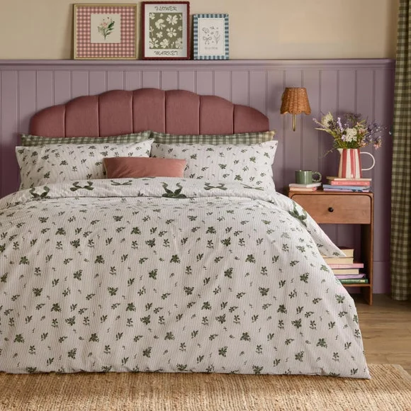 Furn. Belle Stripe Polycotton Duvet Cover & Pillowcase Set – image 2
