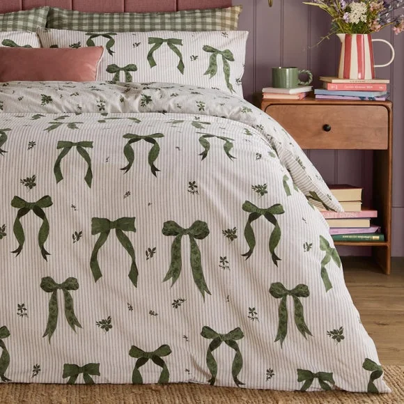 Furn. Belle Stripe Polycotton Duvet Cover & Pillowcase Set – image 4