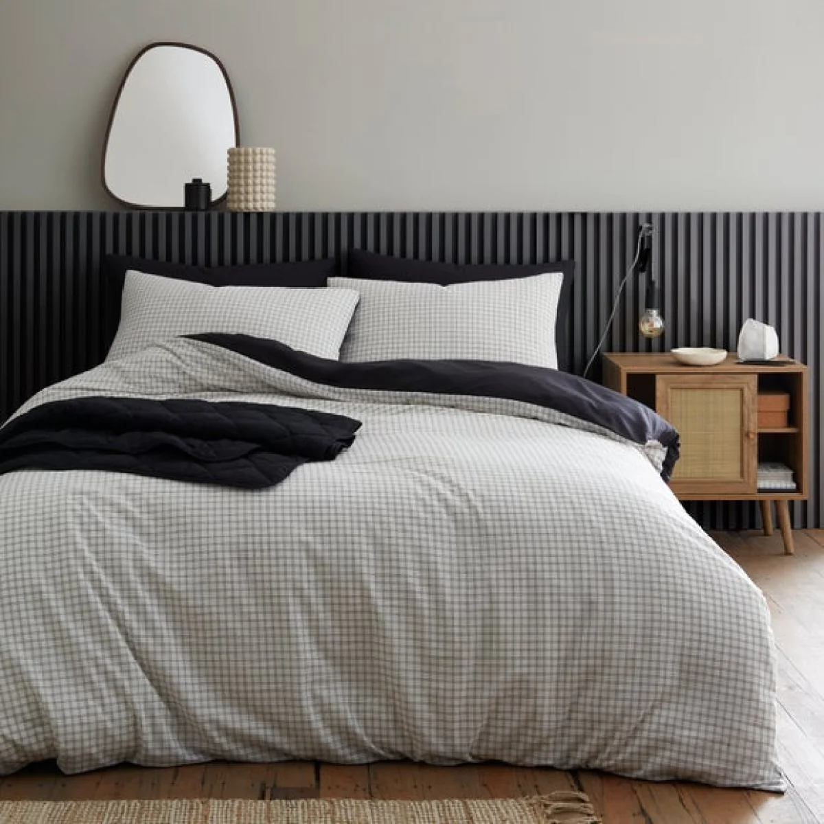 Brendan Check Polycotton Duvet Cover & Pillowcase Set – image 2