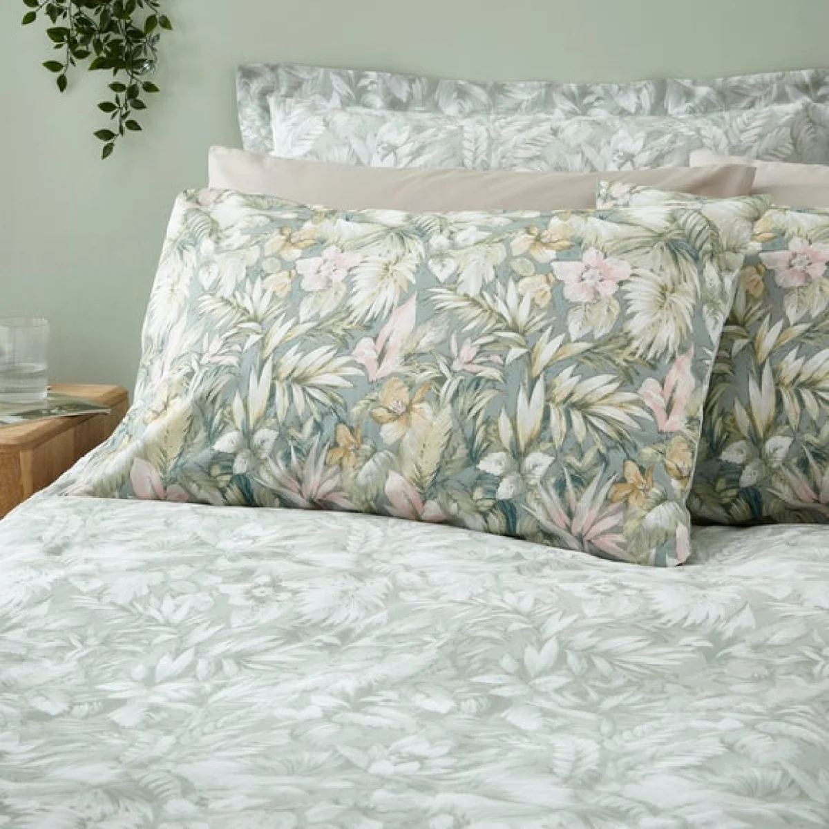 Soft Tropics Duvet Cover & Pillowcase Set Lilypad – image 2