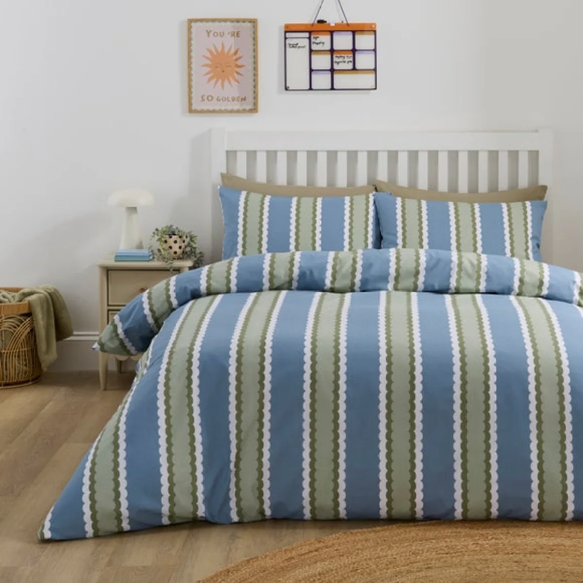 Tessie Stripe Quilt Cover & Pillowcase Set – image 1