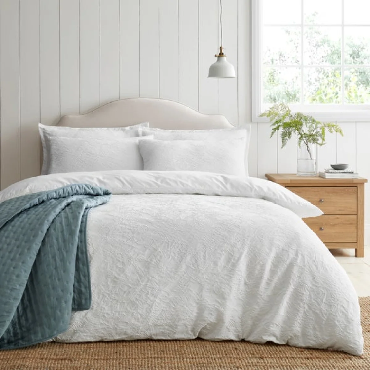 Aurora Floral Jacquard Duvet Cover & Pillowcase Set – image 2
