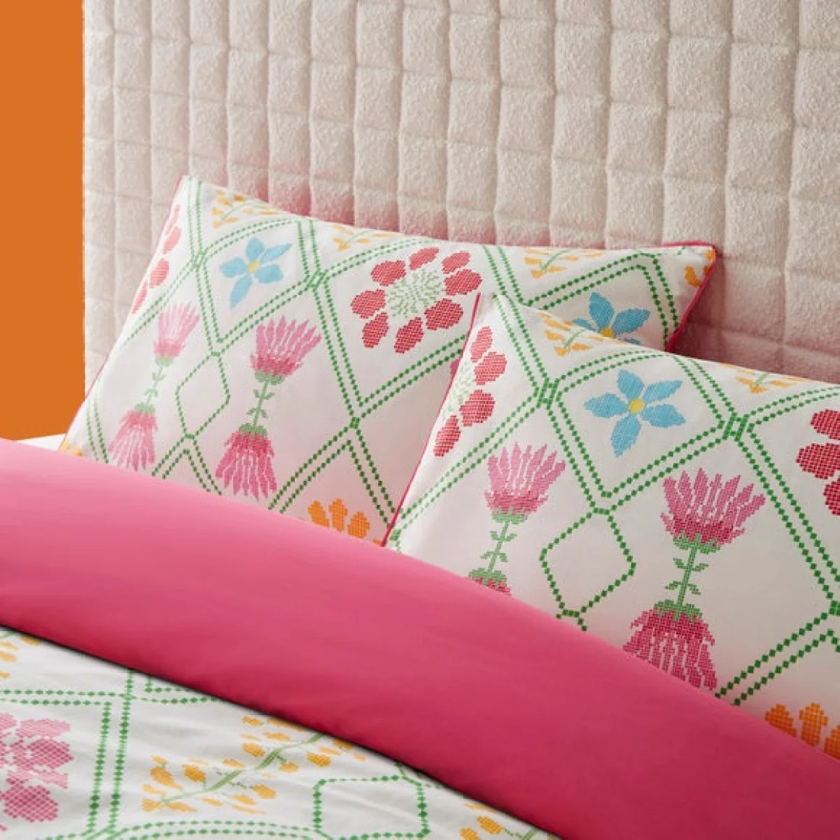 Yinka Ilori Net Floral 100% Cotton Duvet Cover & Pillowcase Set – image 2
