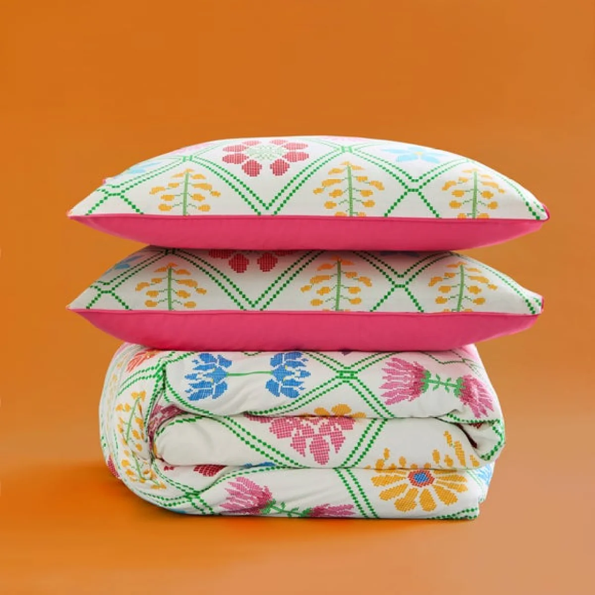 Yinka Ilori Net Floral 100% Cotton Duvet Cover & Pillowcase Set – image 6