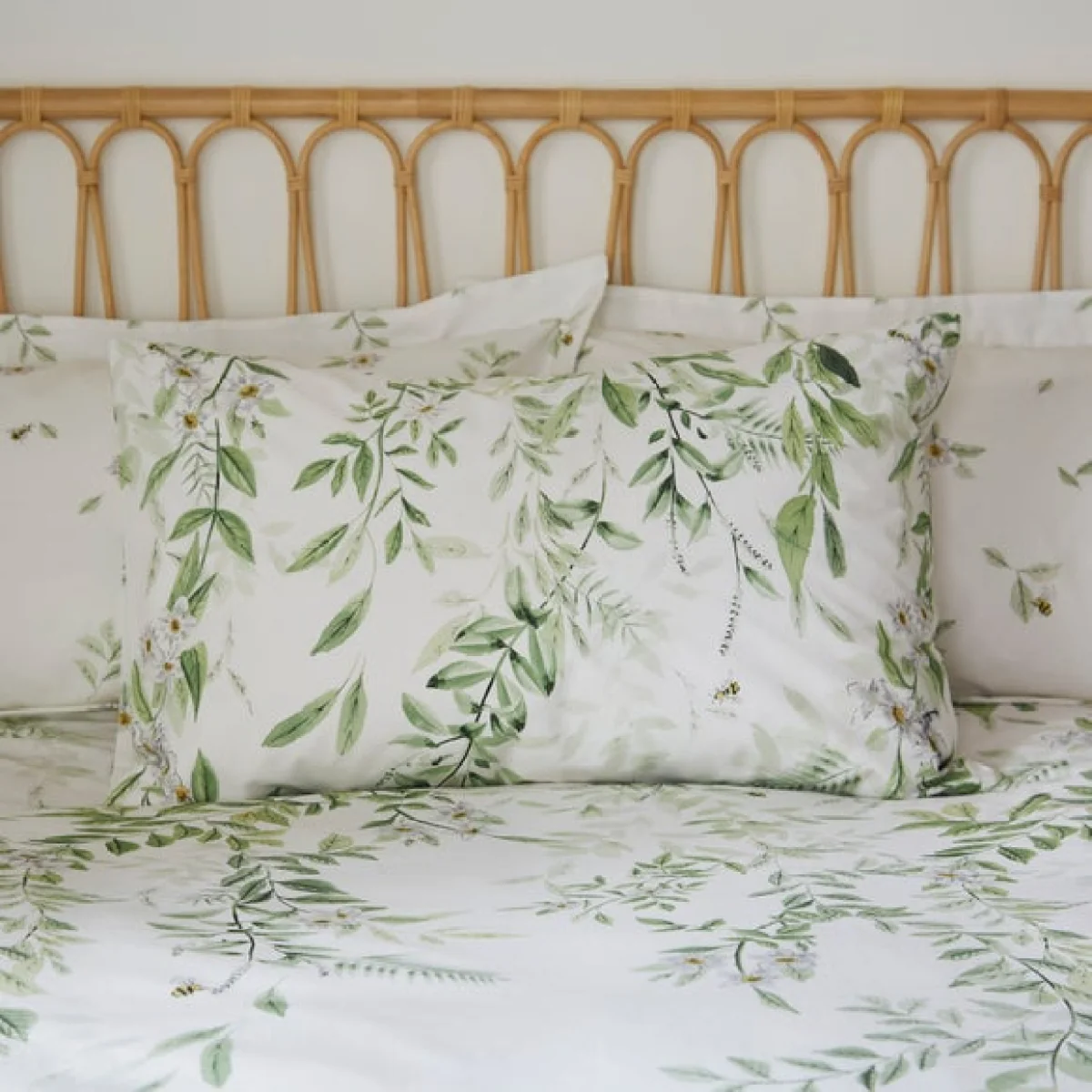 Willow Trail Cotton Duvet Cover Set Green – image 2