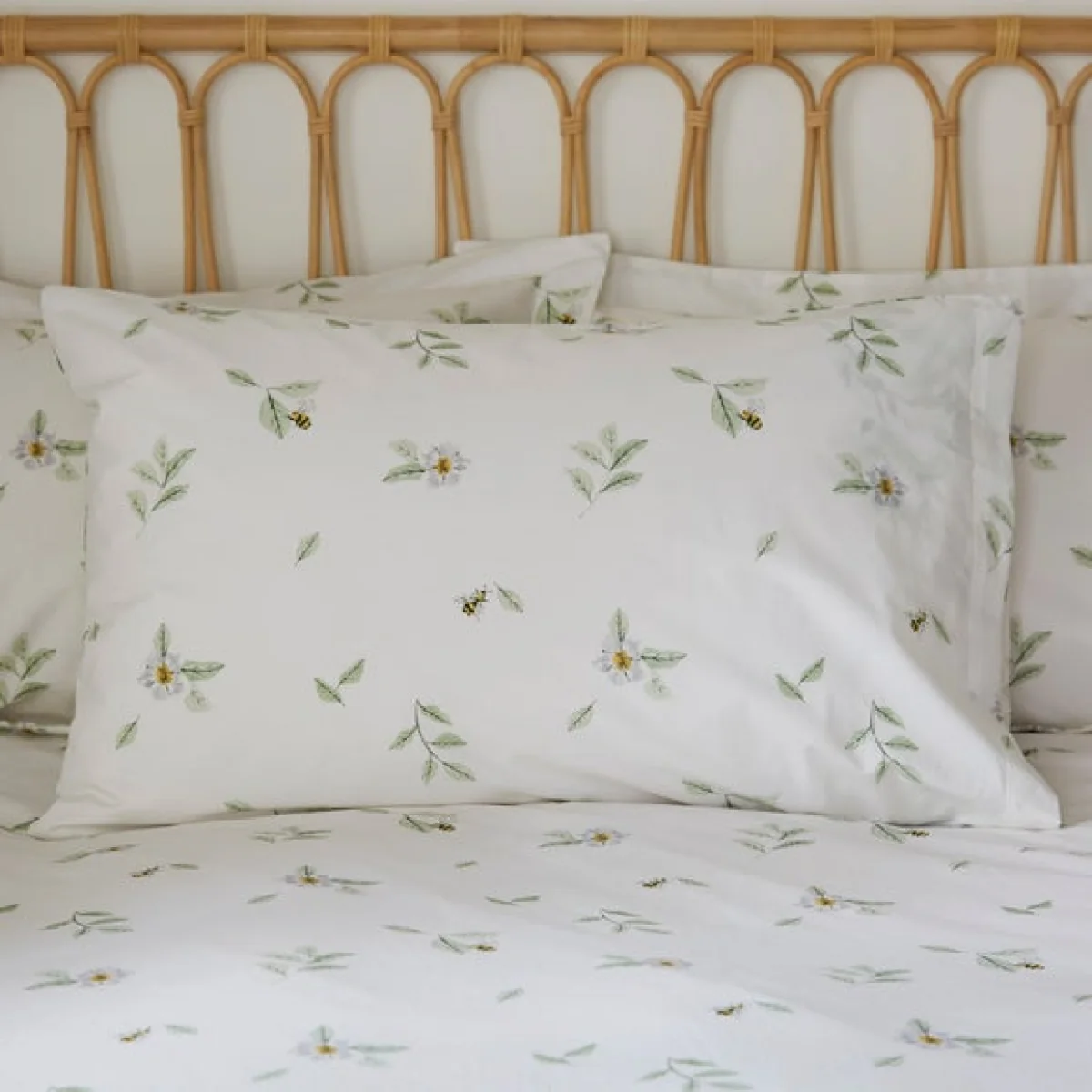 Willow Trail Cotton Duvet Cover Set Green – image 4