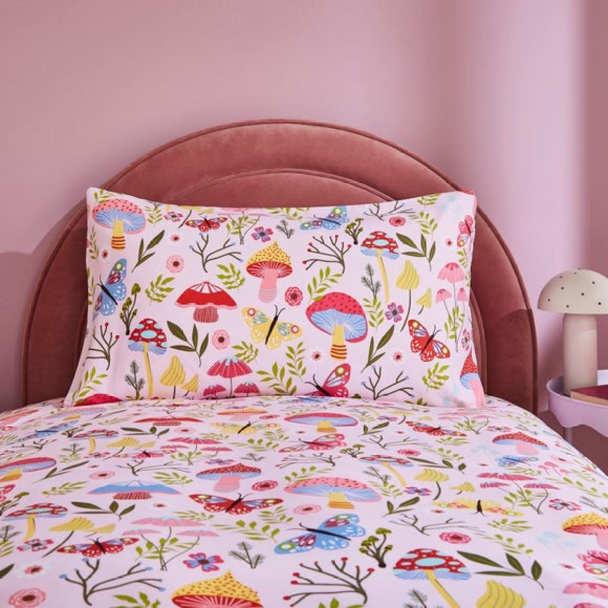 Floral Mushroom Duvet Cover & Pillowcase Set – image 2