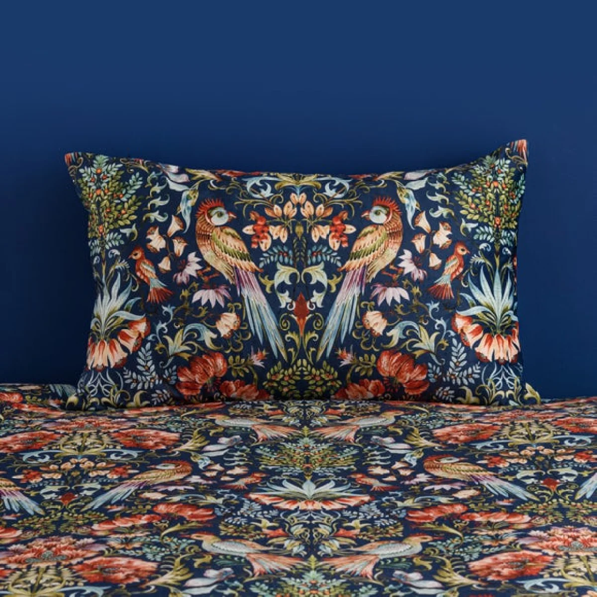Magestic Birds Navy Duvet Cover & Pillowcase Set Navy (Blue) – image 5