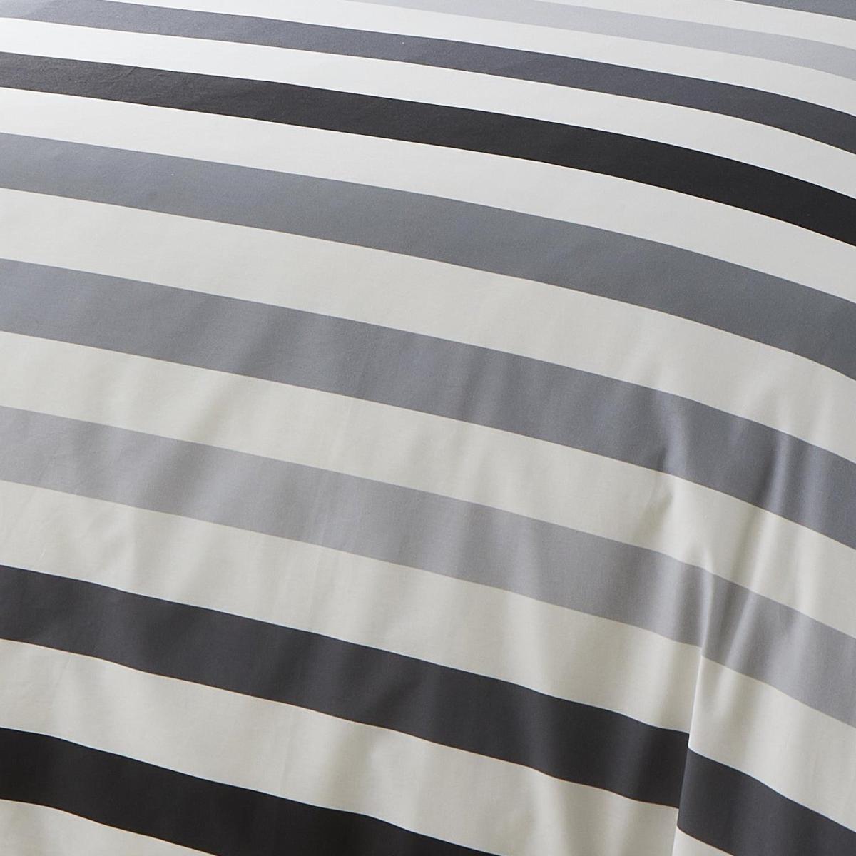 Becket Stripe Duvet Cover & Pillowcase Set Black – image 3