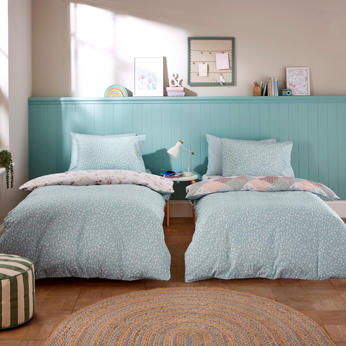 Hettie The Hedgehog Set of 2 Duvet Cover and Pillowcase Sets Blue – image 3
