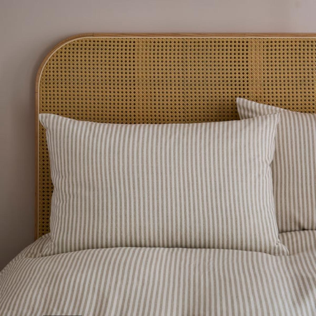 Camille Stripe Brushed Cotton Duvet Cover & Pillowcase Set – image 2