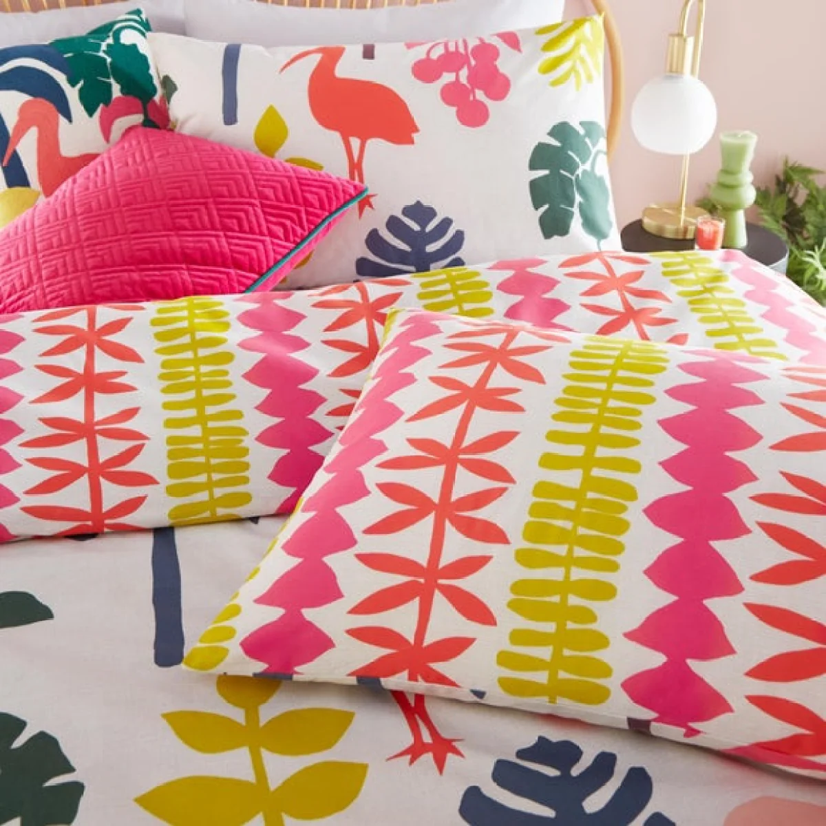 furn. Marula Duvet Cover and Pillowcase Set MultiColoured – image 4