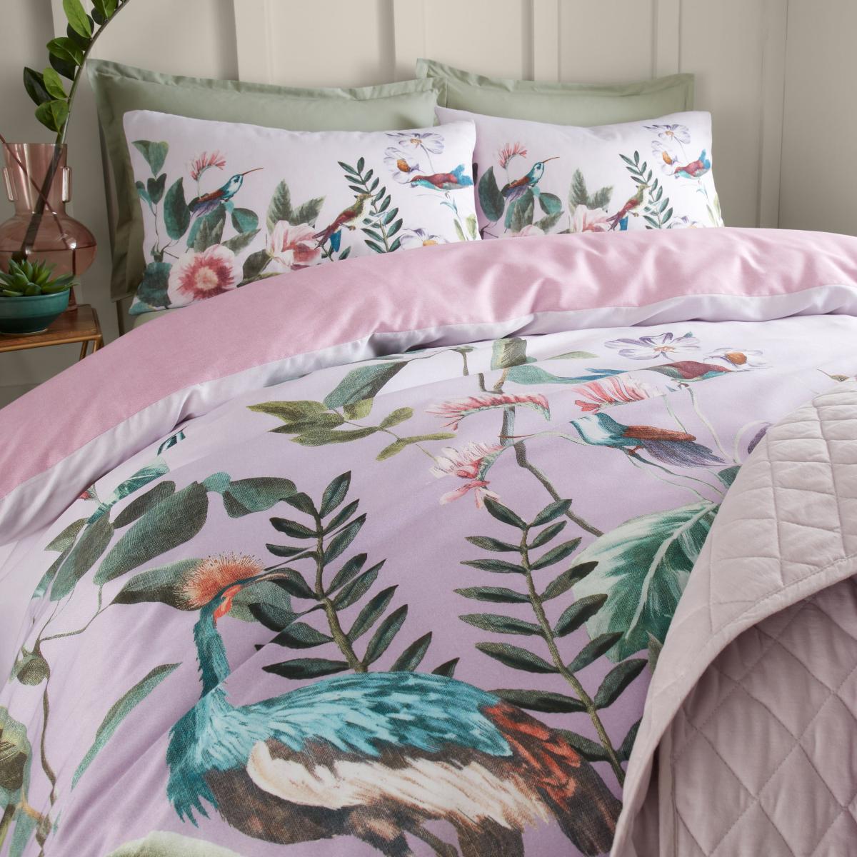 Peacock Gardenia Duvet Cover & Pillowcase Set – image 3