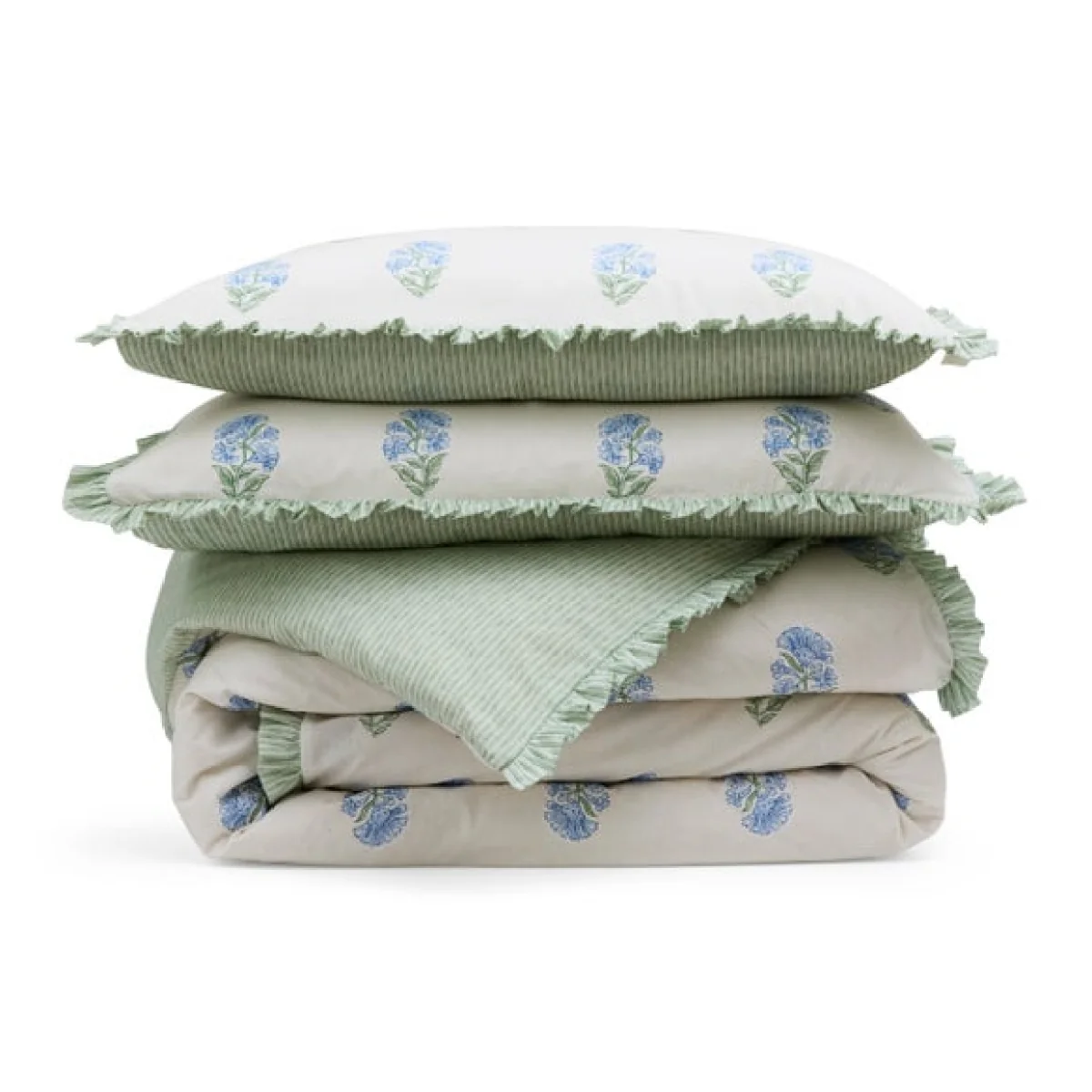Matilda Frilled Polycotton Duvet Cover & Pillowcase Set – image 8